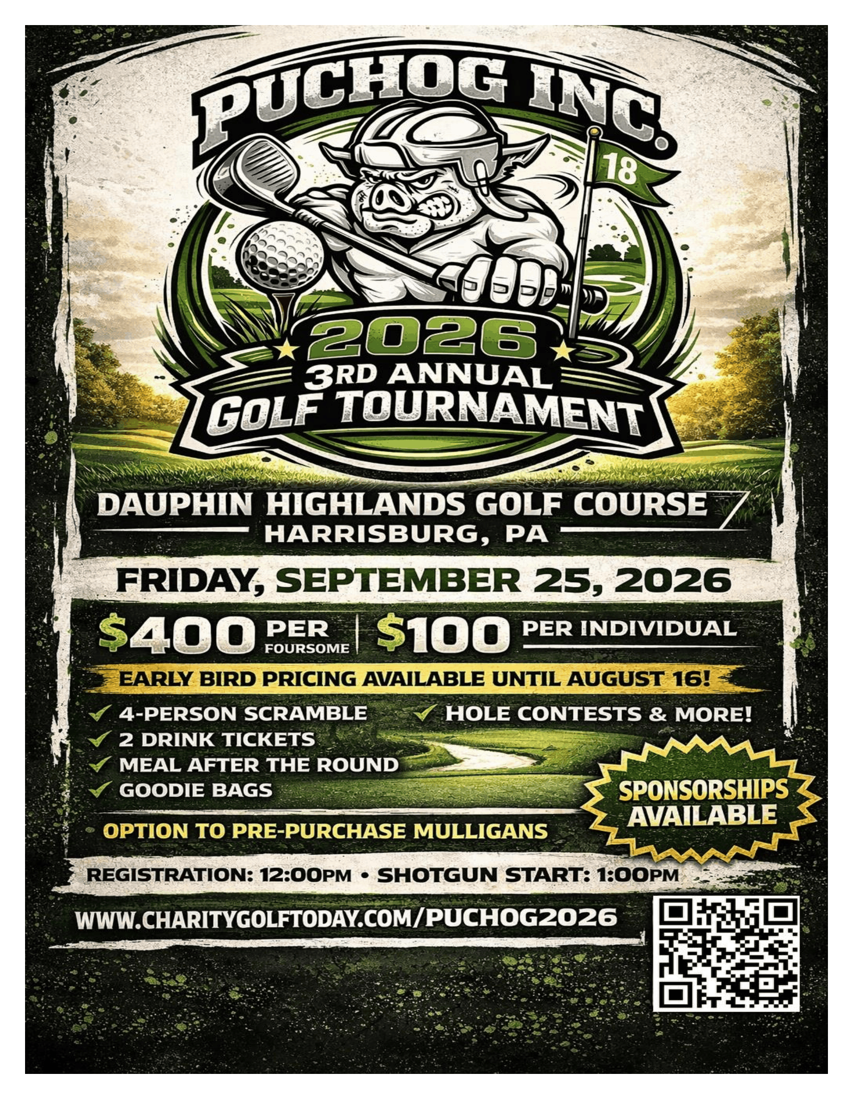 PUCHOG ING - 3RD ANNUAL GOLF TOURNAMENT - FRIDAY, SEPTEMBER 25, 2026